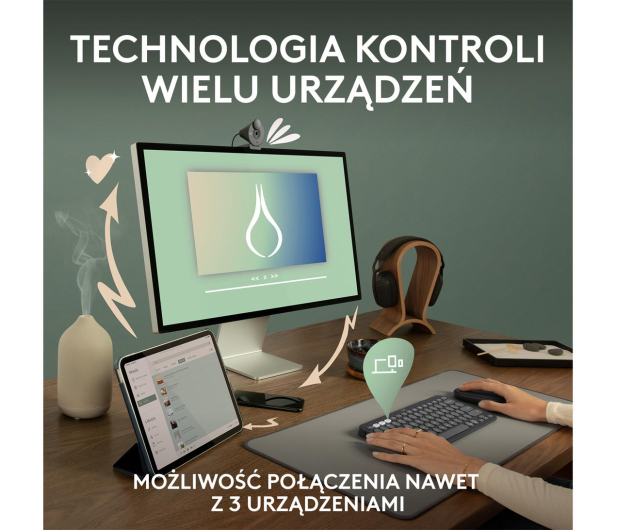 LOGITECH Pebble 2 Combo różowy 920-012241 - 1172743 - zdjęcie 8